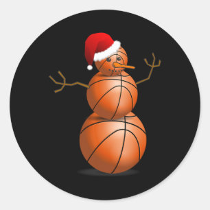 Christmas Bysketbyll - Bysketbyll Snowman  Classic Round Sticker