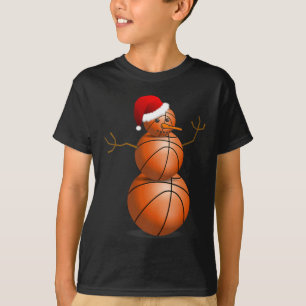 Christmas Bysketbyll - Bysketbyll Snowman  T-Shirt