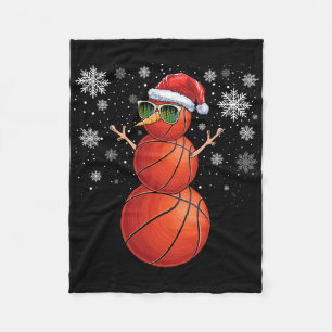 Christmas Bysketbyll Snowman Bysketbyll Christmas Fleece Blanket
