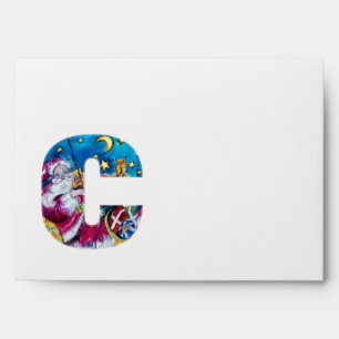 CHRISTMAS C LETTER / INSPIRED SANTA MONOGRAM ENVELOPE