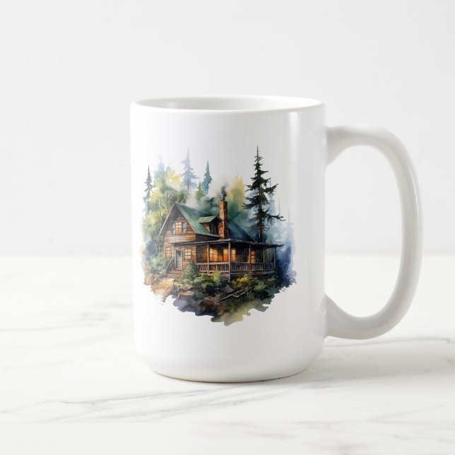 Christmas Cabin Mug (Right)