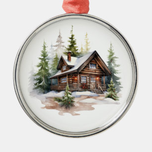 Christmas Cabin Ornament