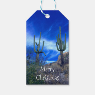 Christmas Cactus Arizona Desert Southwest Gift Tags