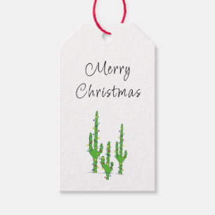 Christmas Cactus Desert Southwest Holiday  Gift Tags