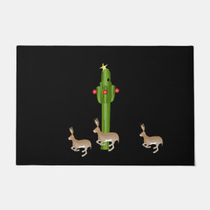 Christmas Cactus Doormat