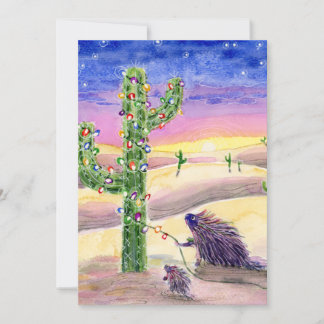 Christmas Cactus Holiday Card