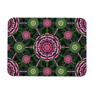 Christmas Cactus Mandala Array Christmas Magnet