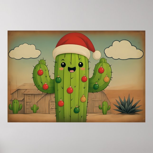 Christmas Cactus Poster (Front)