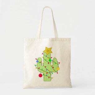 Christmas Cactus Tote Bag