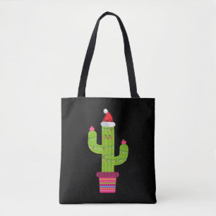 Christmas Cactus Tote Bag