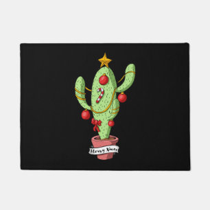 Christmas Cactus Tree Doormat