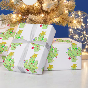 Christmas Cactus Wrapping Paper