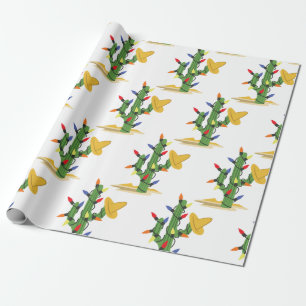 Christmas Cactus Wrapping Paper