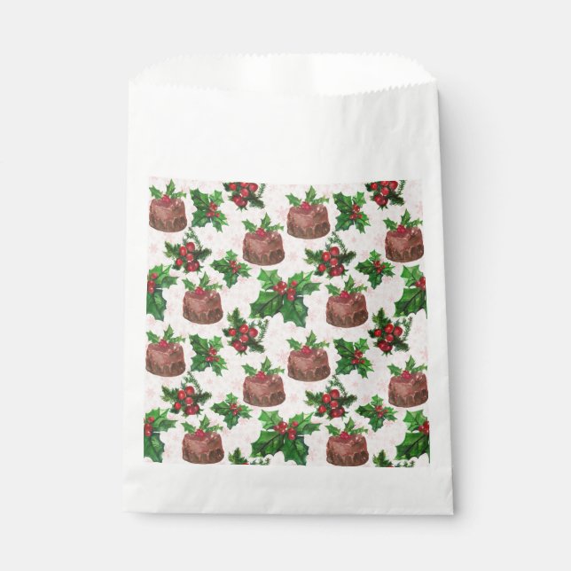 Christmas Cake Favour Bags (Front)