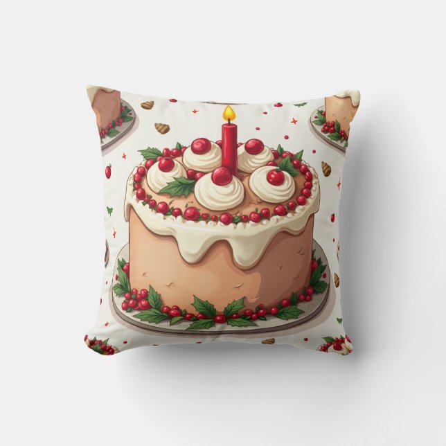  Christmas cake pillow cushion (Front)