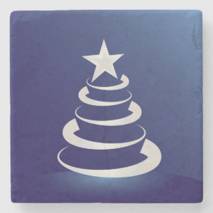 Christmas cake stone coaster