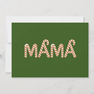 Christmas Cake Tree Mama Mum Sweater Funny Family Holiday Card