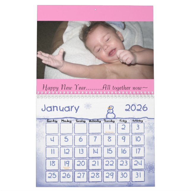 Christmas Calendar Our Family. (Jan 2026)