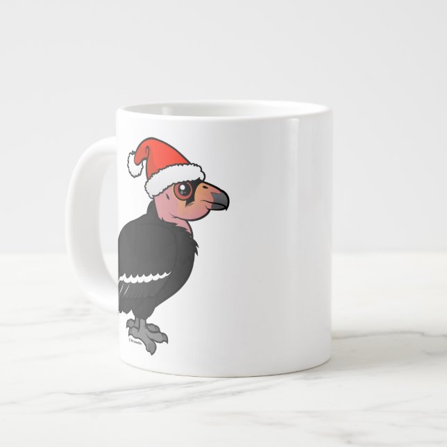 Christmas California Condor Large Coffee Mug (Front Left)