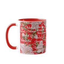 Christmas Calligraphy Names of Christ || Red