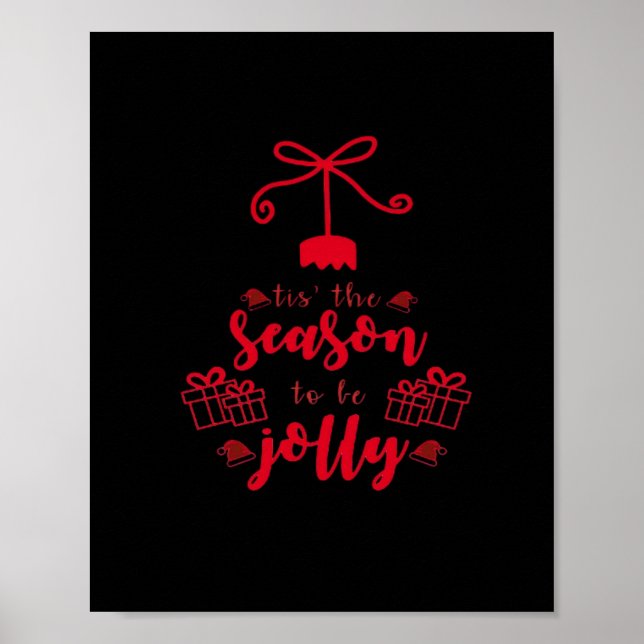 Christmas Calligraphy - Tis The Season Poster (Front)
