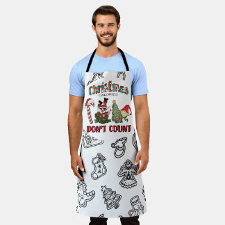 Christmas Calories Don't Count Apron 