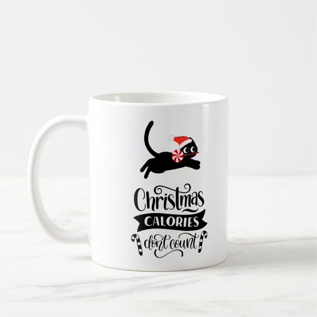 Christmas Calories Don't Count Coffee Mug (Left)
