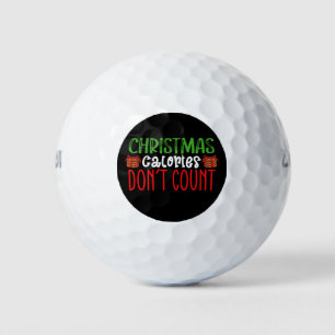 Christmas Calories Don't Count Cookies Family Golf Balls
