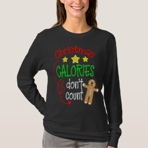 Christmas Calories Don't Count - Funny Cute Ginger T-Shirt