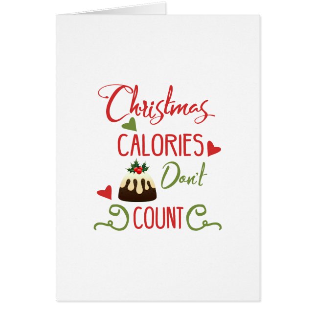 christmas calories dont count funny holiday quote (Front)