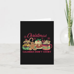 Christmas Calories Don't Count Milk Cookies  Card