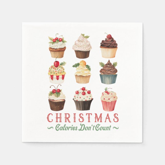 Christmas Calories Don't Count Napkin (Front)