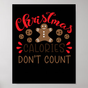 Christmas calories don't count poster