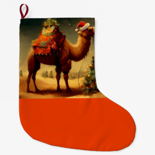 Christmas Camel 1 Large Christmas Stocking