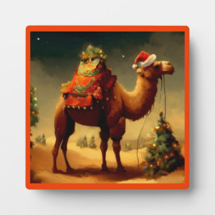 Christmas Camel 1 Plaque