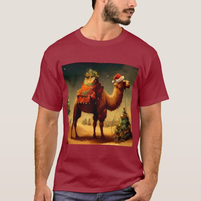Christmas Camel 1 T-Shirt (Front)
