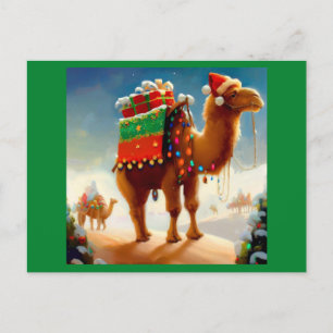 Christmas Camel 2 Holiday Postcard