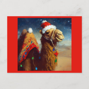Christmas Camel 3 Holiday Postcard