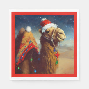 Christmas Camel 3 Napkin