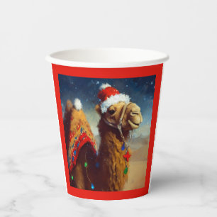 Christmas Camel 3 Paper Cups