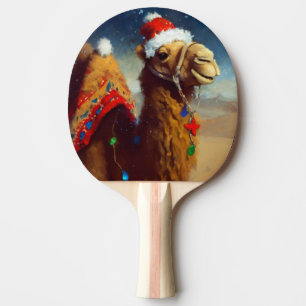 Christmas Camel (3) Ping Pong Paddle
