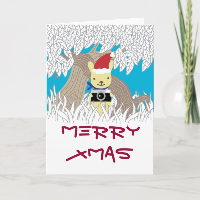 Christmas Camera Bunny Holiday (Front)