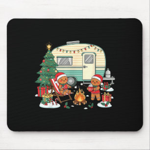 Christmas Camng Gingerbread Campfire Tree Santa Ha Mouse Mat