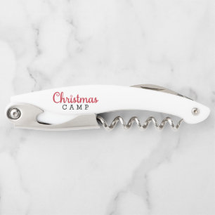 Christmas Camp Bottle Opener   Wine Lovers Gift