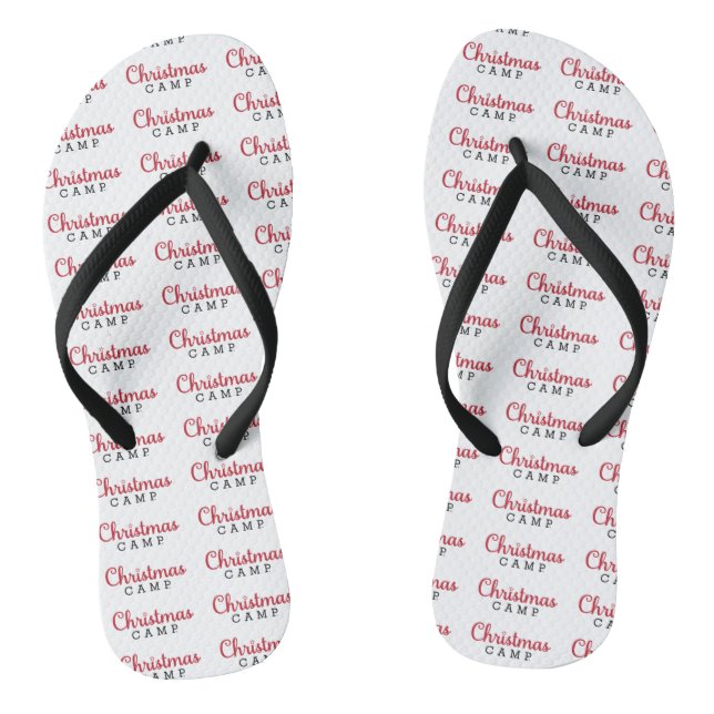 Christmas Camp FlipFlops (Footbed)