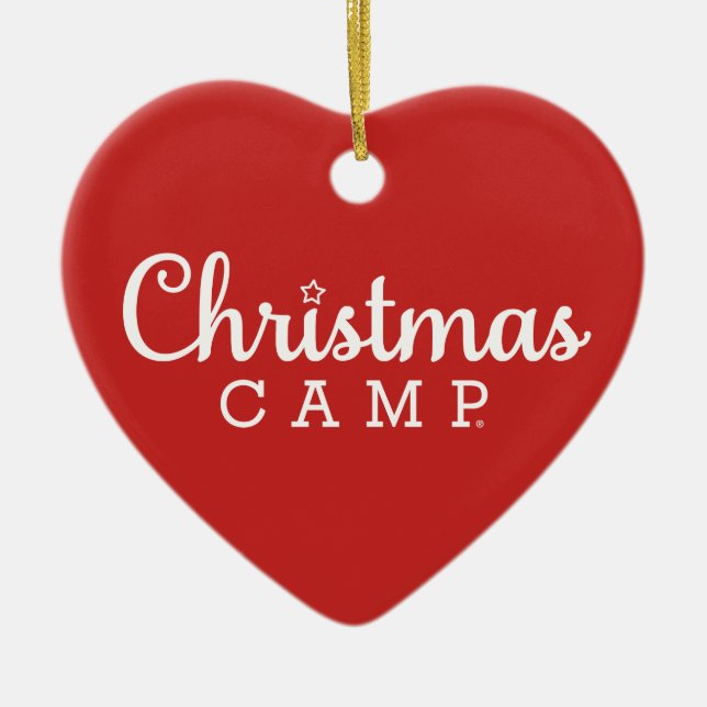 Christmas Camp Heart Ornament (Front)