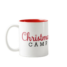 Christmas Camp Mug Red & White