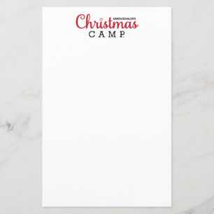 Christmas Camp Stationery CHRISTMAS STATIONERY