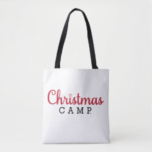 Christmas Camp Tote Bag   Christmas Bags