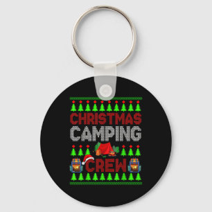 Christmas Camping Crew Xmas Sweater Santa Camper C Key Ring